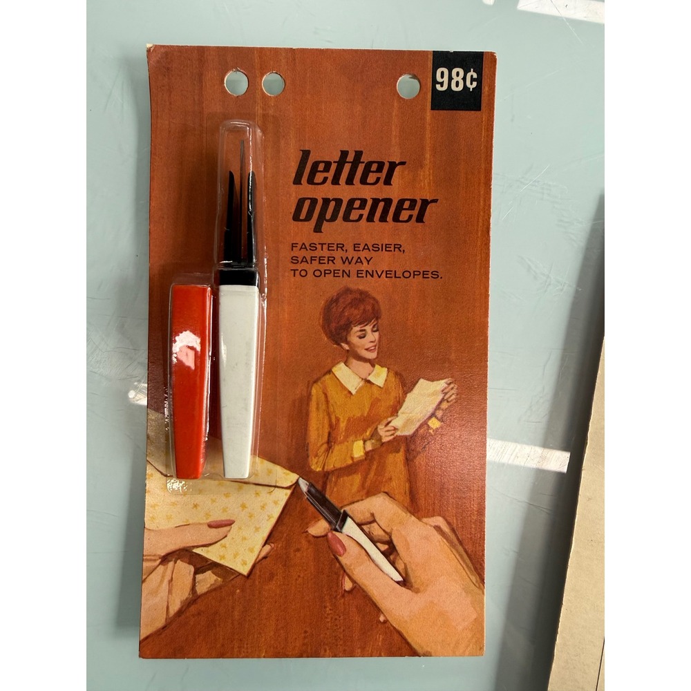 Vintage Eversharp Letter Opener Sealed‎ on Card 98¢ Parker Pen Co USA